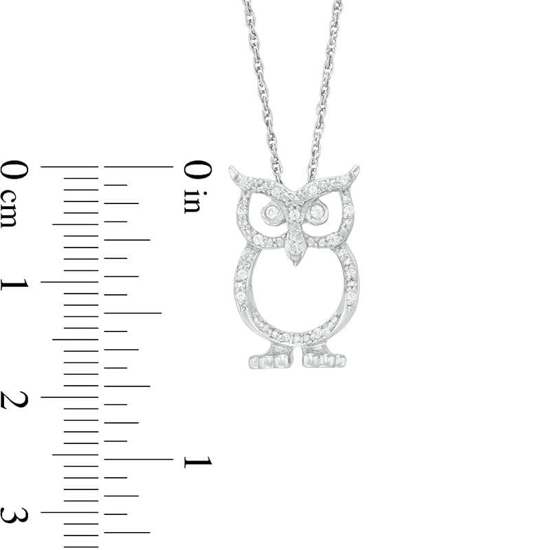Charming Owl Pure Silver Necklace
