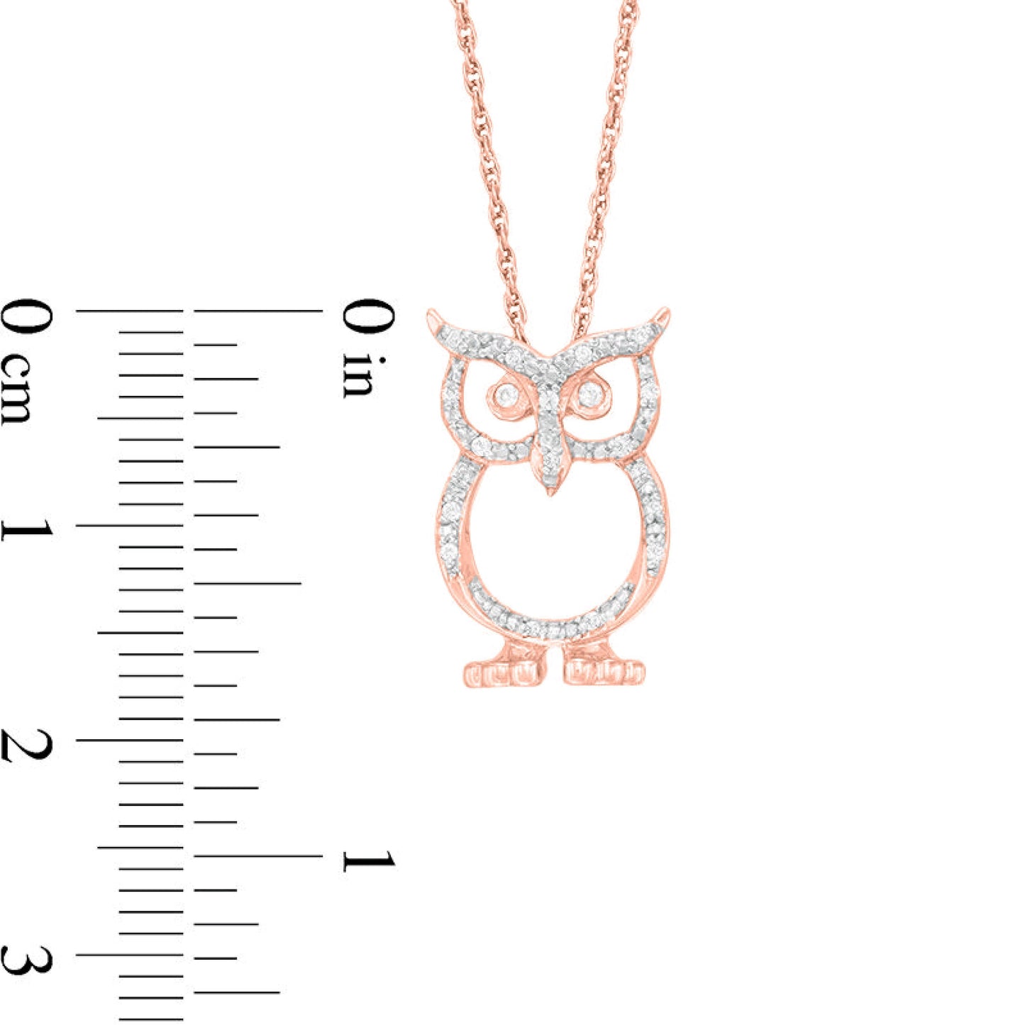 Charming Owl Pure Silver Necklace