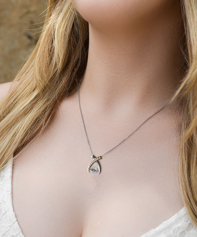 Wishbone 925 Sterling Silver Necklace