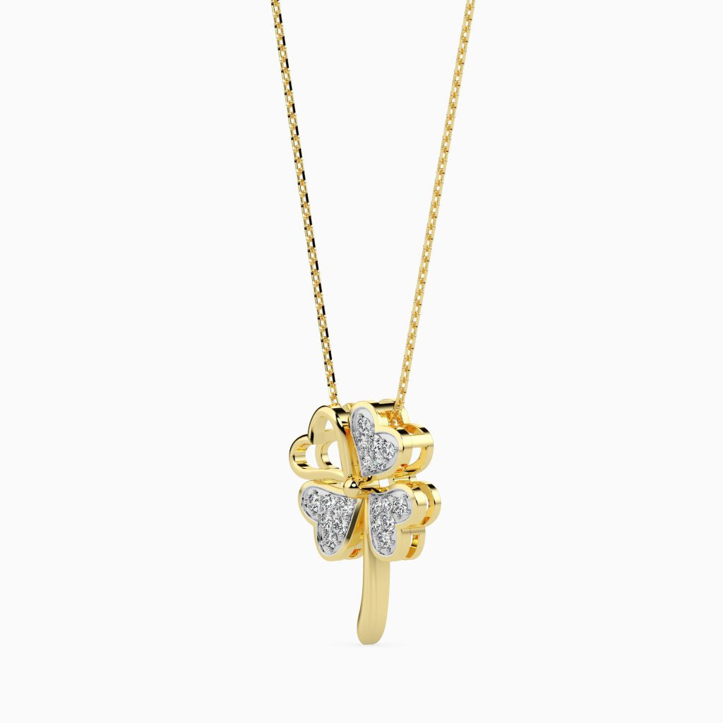 Flower Pure Silver Necklace