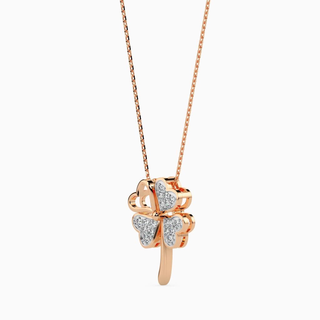 Flower Pure Silver Necklace