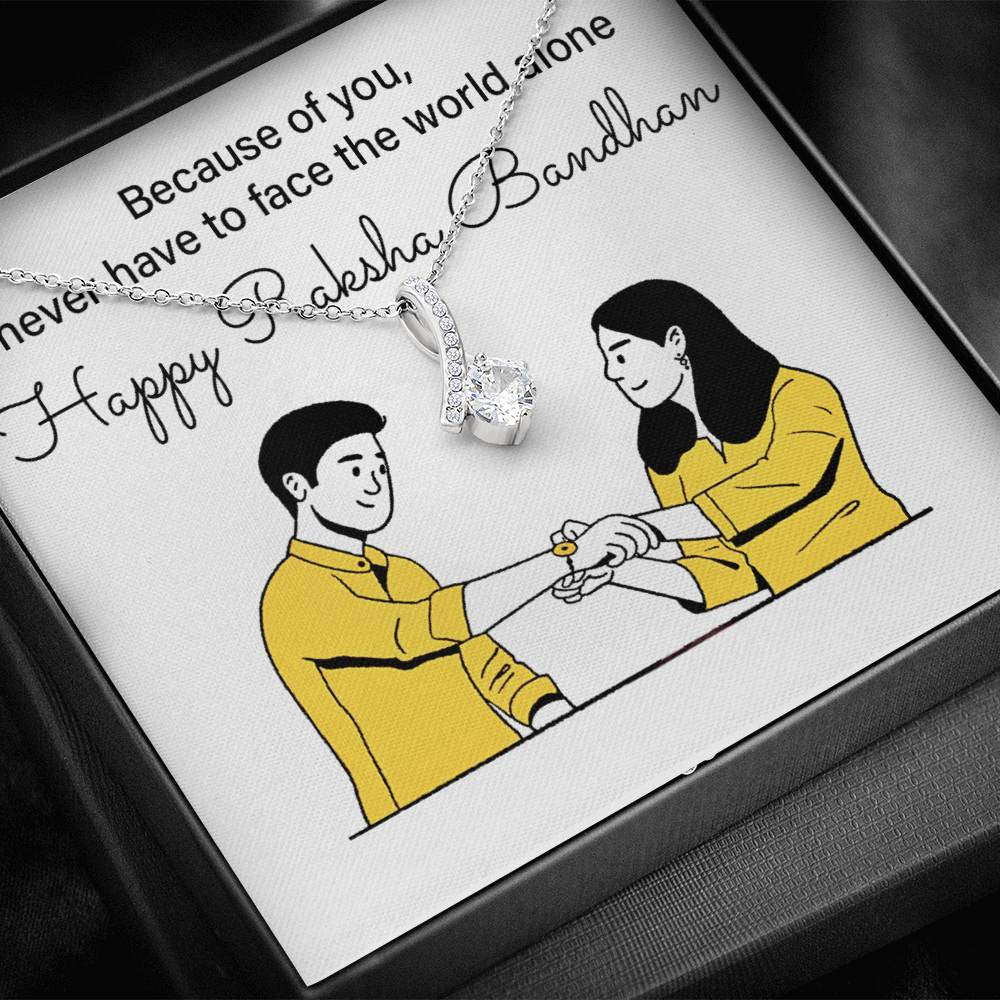 Most Meaningful Gift For Sister For Rakhi - 925 Sterling Silver Necklace Gift