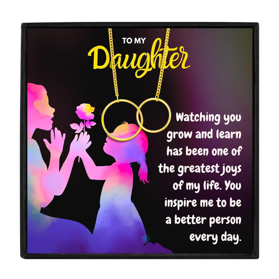 Amazing Gift To My Beautiful Daughter - Dual Circlet Necklace