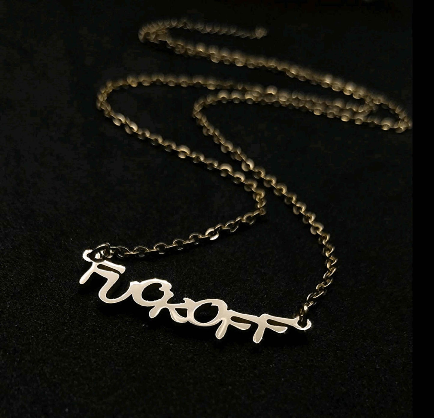 Fuckoff to Haters 925 Silver Necklace