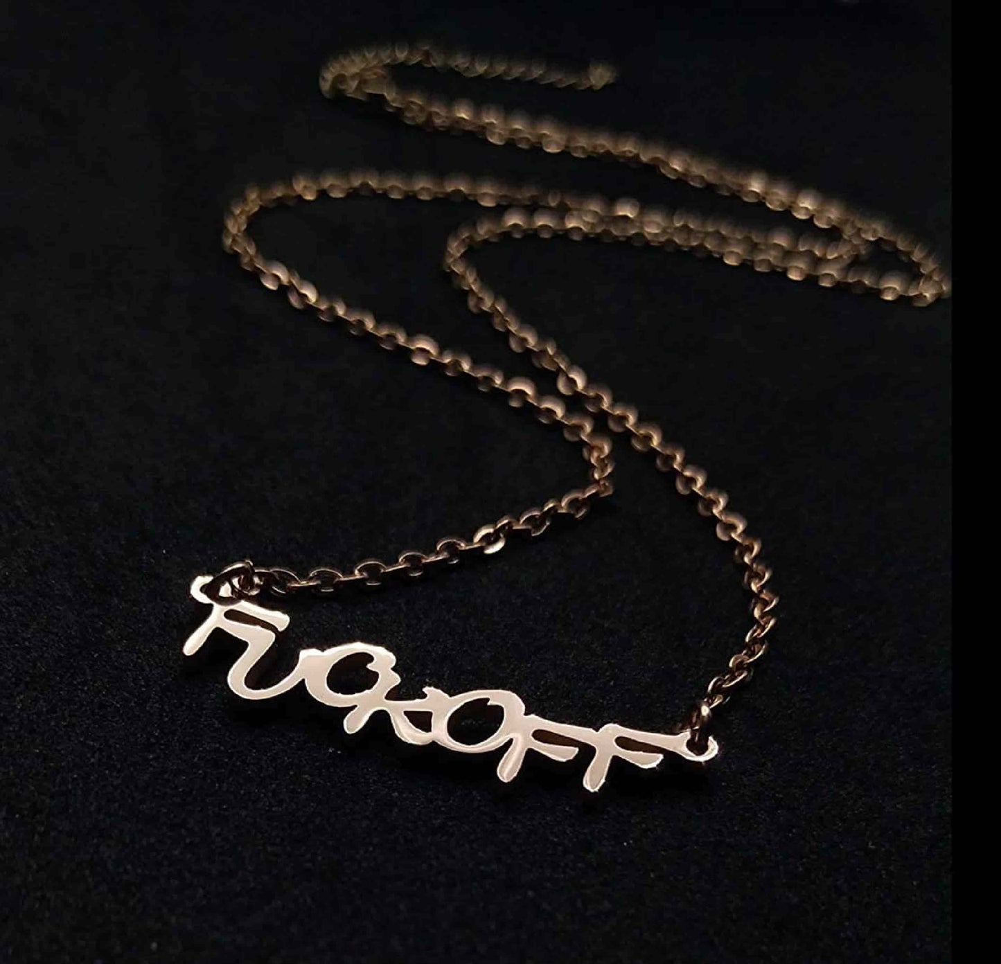 Fuckoff to Haters 925 Silver Necklace