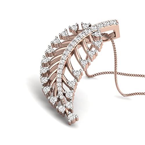 A.Diamond Leaf Cubic Zirconia Necklace