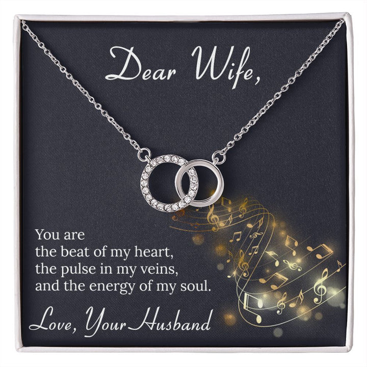 Most Beautiful Gift For Most Beautiful Wife - Dual Circlet Necklace