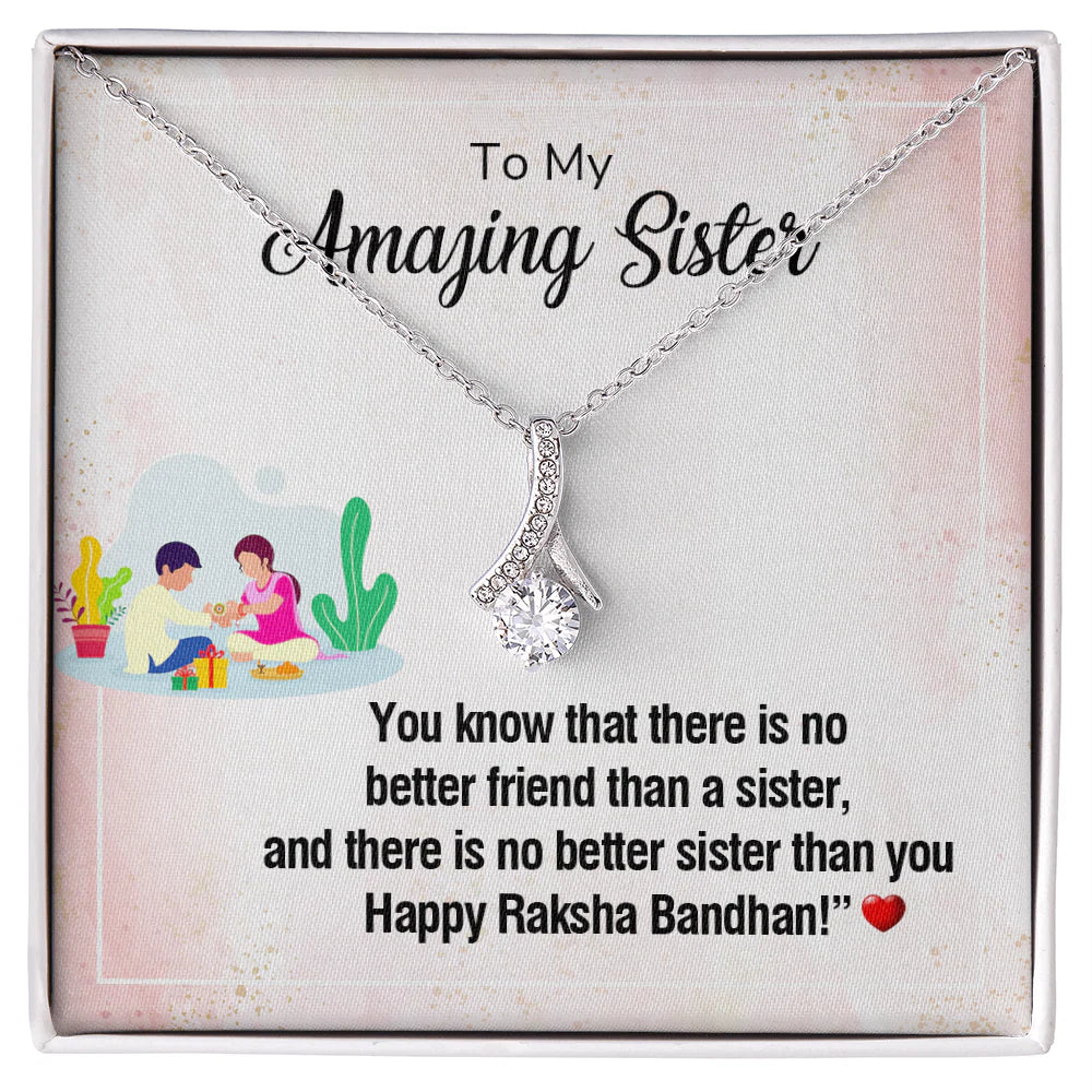 Heartfelt Gift to Sister on Rakhi - Pure Silver Necklace