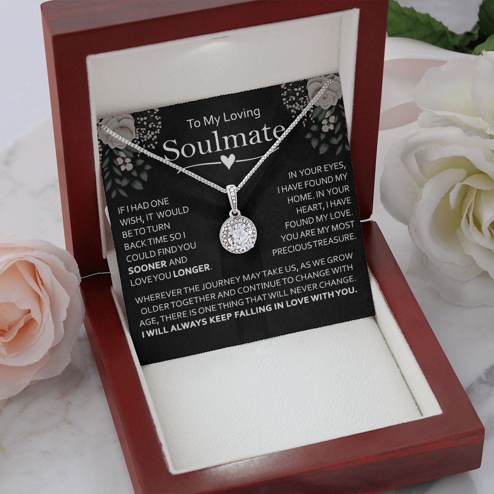 Special Soulmate Gift For Her - Cizzle Drop Necklace
