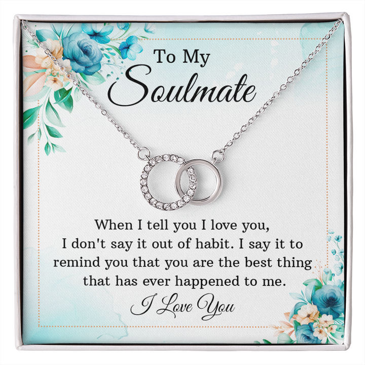 Unique Gift To My Soulmate - Dual Circlet Necklace