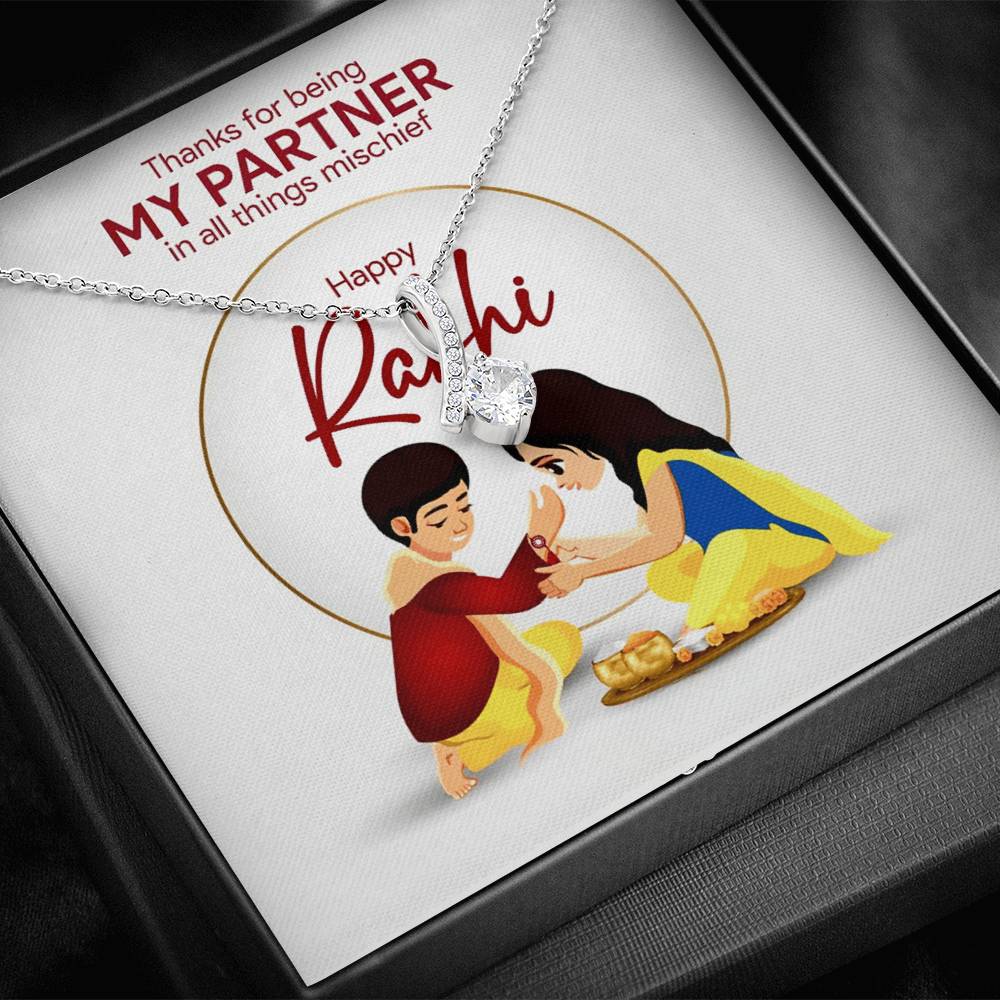 Special Rakhi Gift Idea For Sister - 925 Sterling Silver Necklace Gift