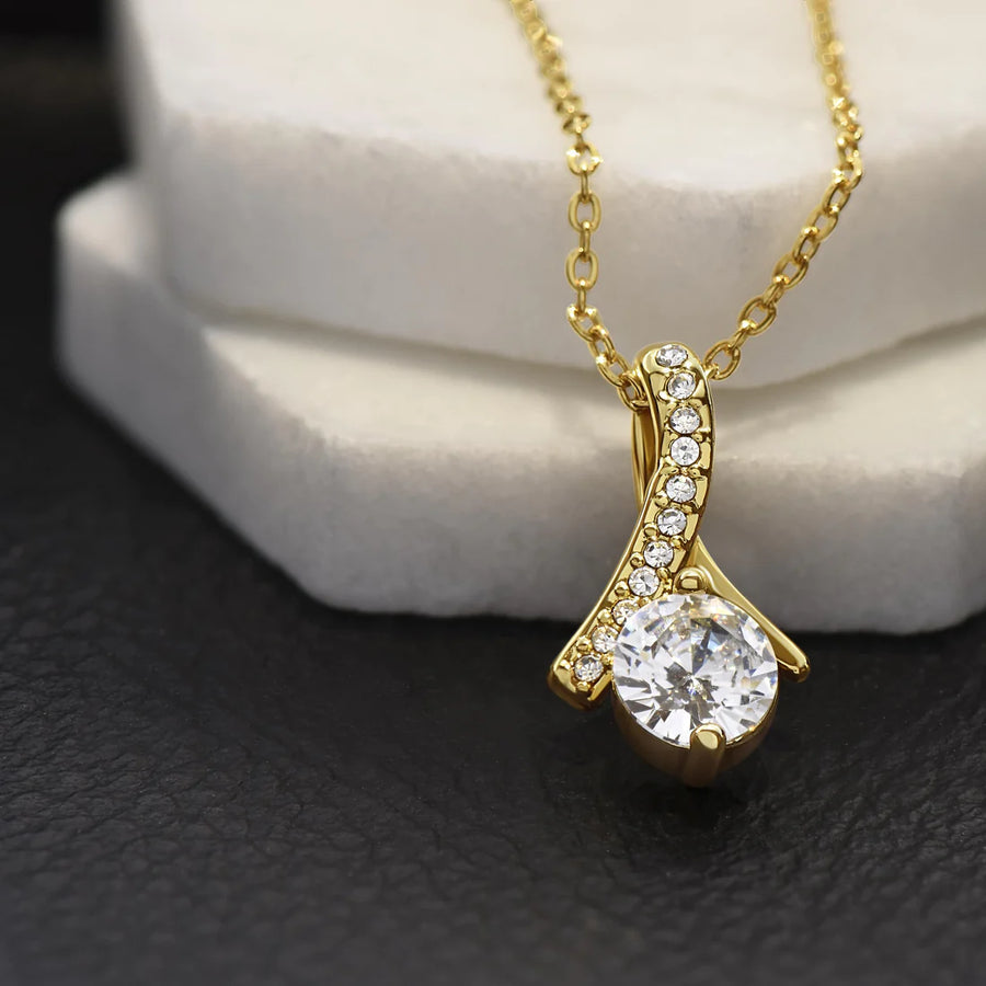 Beautiful Gift For My Mother - Converse Solitaire Necklace