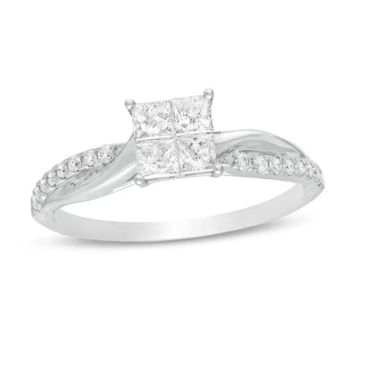 Twist Shank 925 Sterling Silver Ring - Adjustable Size