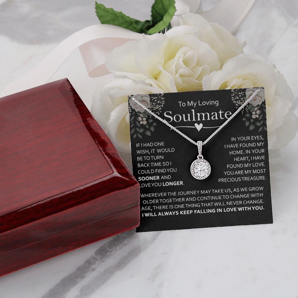 Special Soulmate Gift For Her - Cizzle Drop Necklace