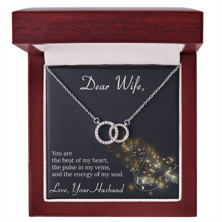 Most Beautiful Gift For Most Beautiful Wife - Dual Circlet Necklace