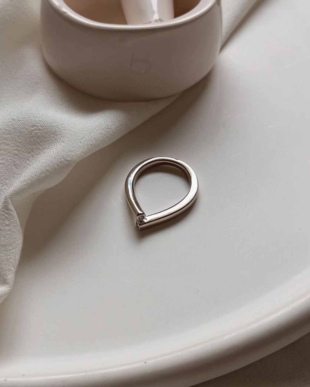 Open Adjustable Silver Ring
