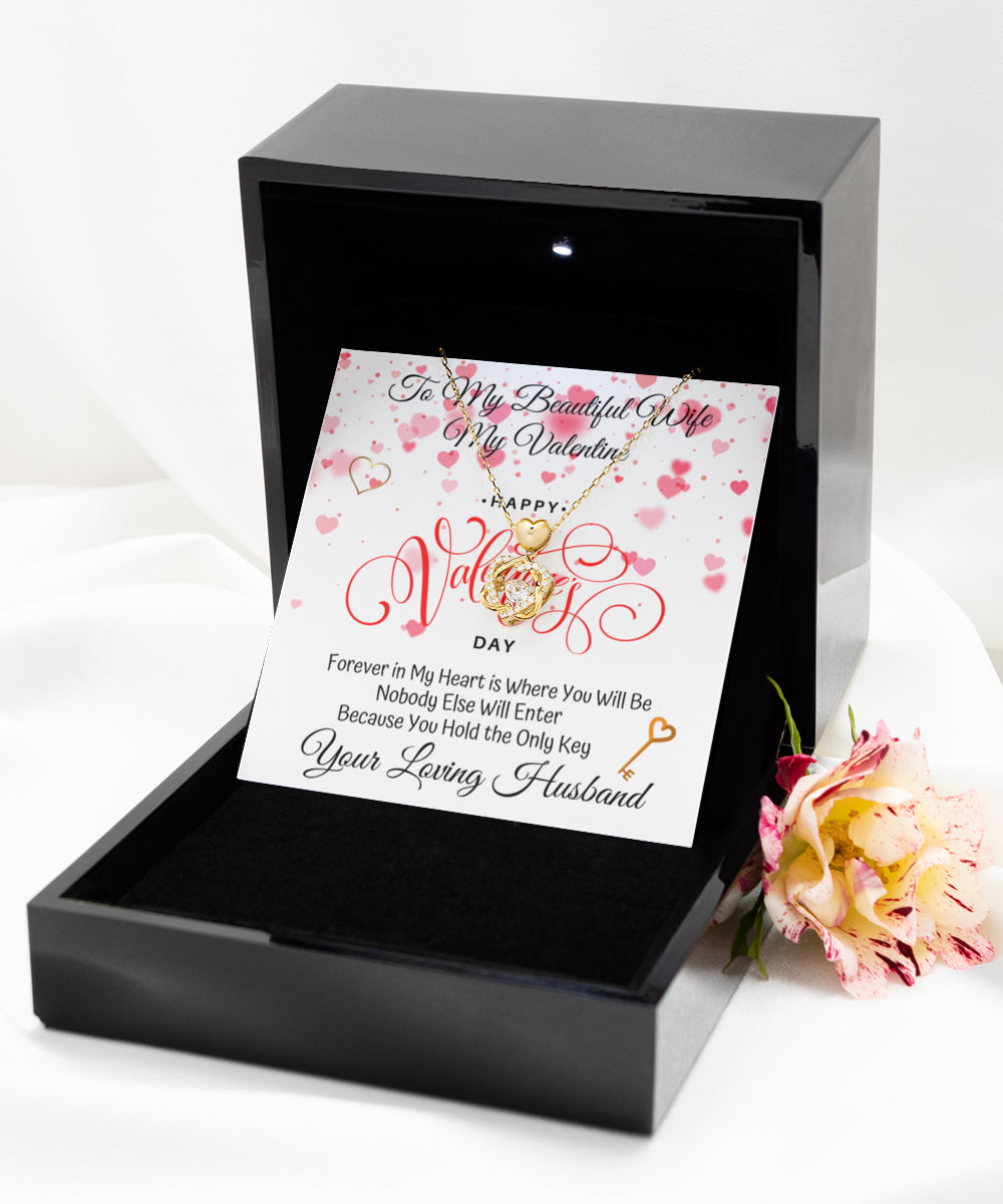 Beautiful Valentines Gift For Wife - Dancing Heart Necklace
