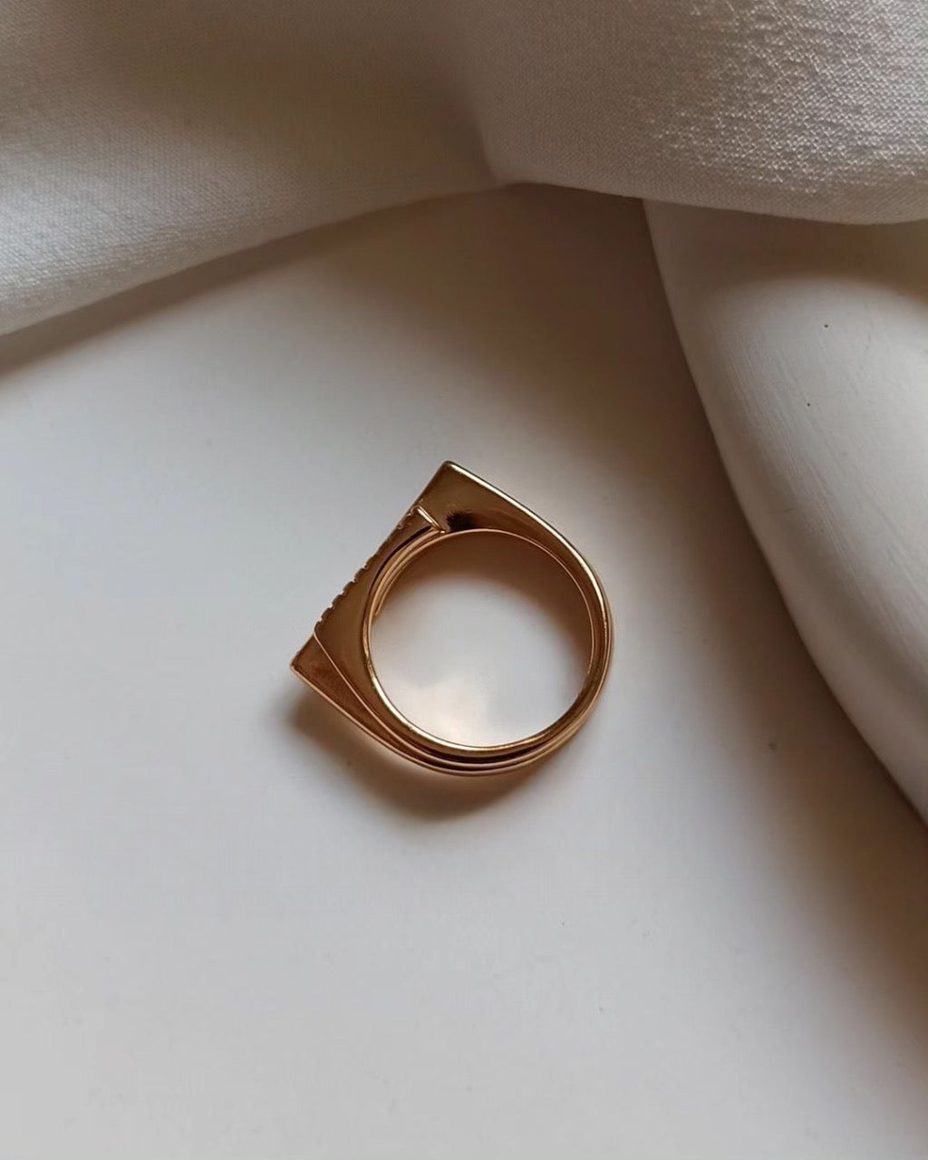 Vien 925 Silver Adjustable Ring - Gold & Rose Gold Plated