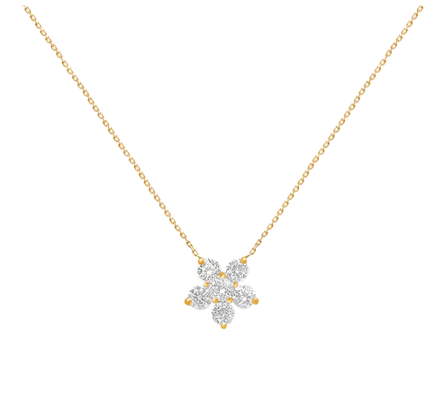 Classic Flower Necklace - 925 Silver