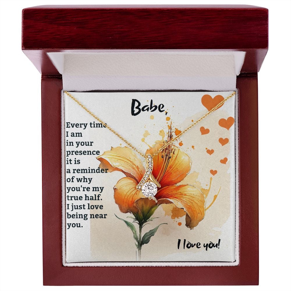Beautiful Lovely Message Gift For Your Love - Cizzle Drop Necklace