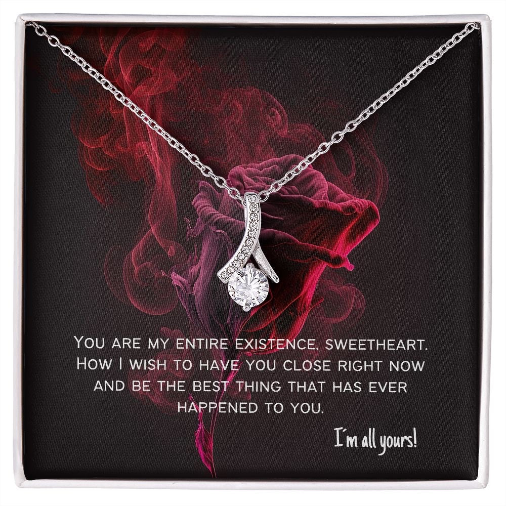 Unique Gift For My Love - Converse Solitaire Necklace