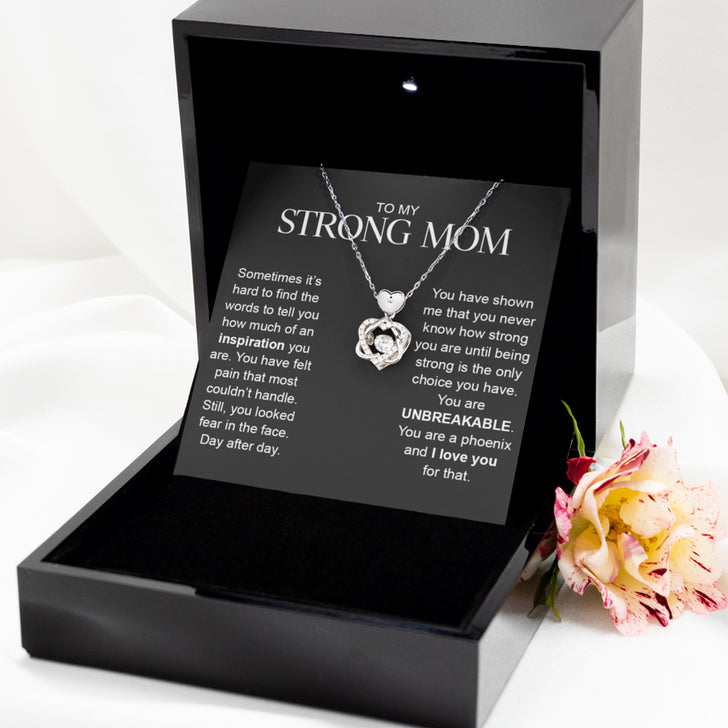 Beautiful Gift For My Strong Mom - Dancing Heart Necklace