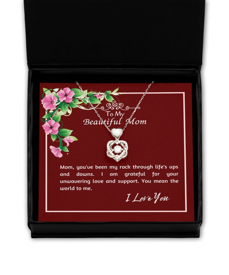 Beautiful Gift For My Mom - Dancing Heart Necklace