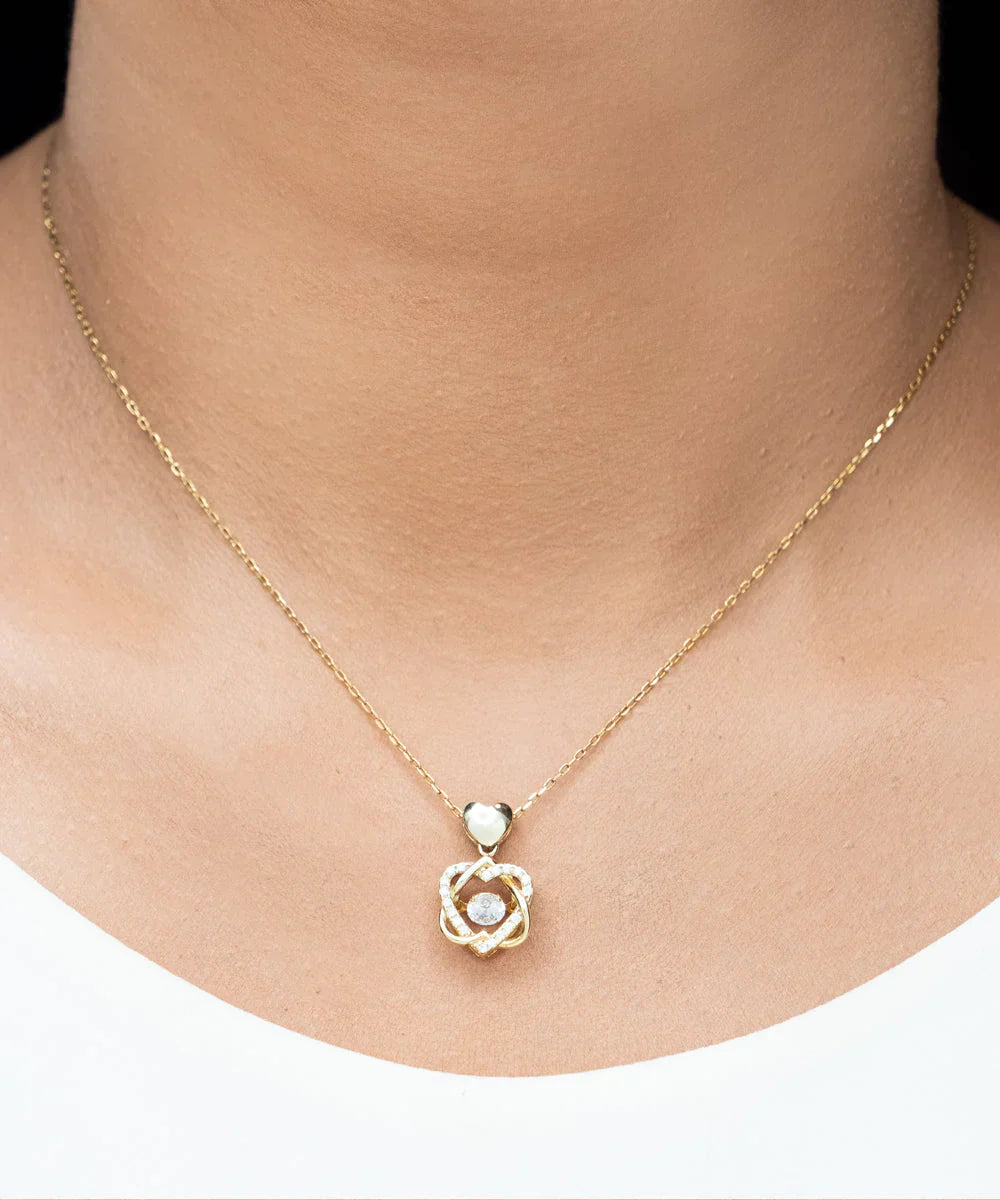 Dancing Heart 925 Silver Necklace