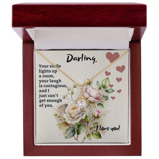 Unique Gift For My Darling - Converse Solitaire Necklace
