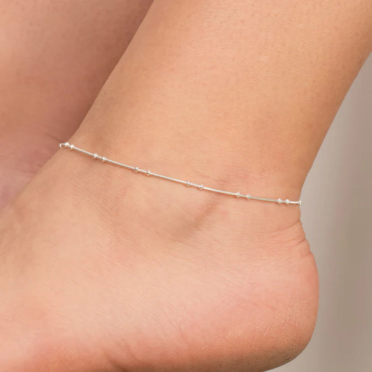 Scattered Locks Anklet - 925 Silver