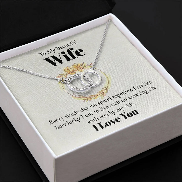 Beautiful Gift For Your Beautiful Wife - Dual Circlet Necklace