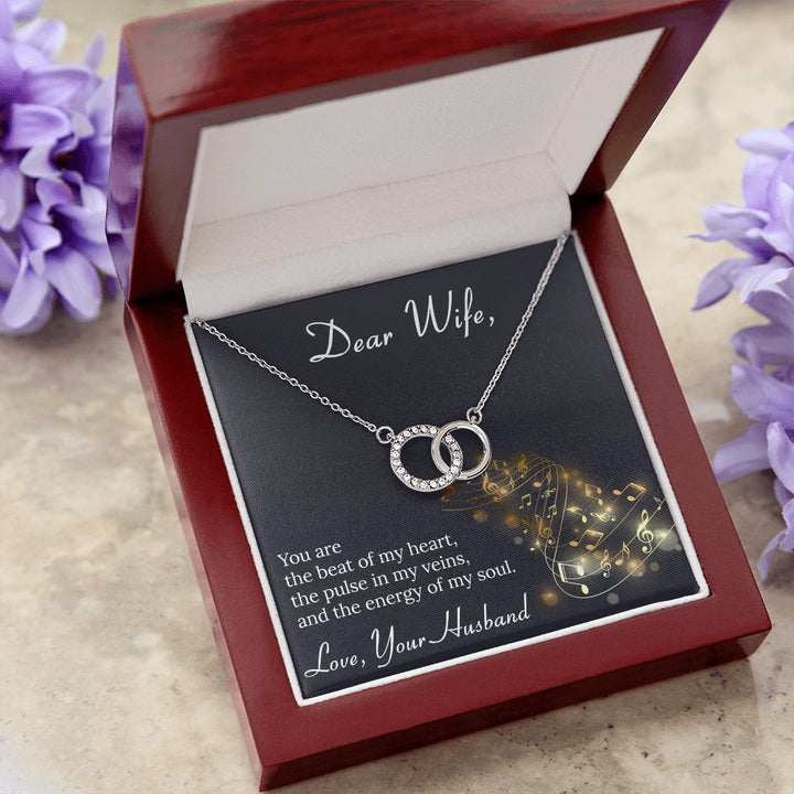 Most Beautiful Gift For Most Beautiful Wife - Dual Circlet Necklace