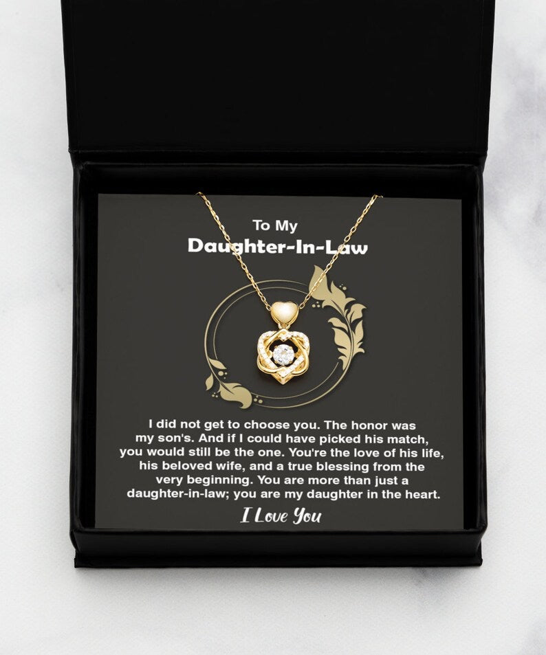 Special Gift To Surprise Gift Your Daughter-In-Law - Dancing Heart Necklace