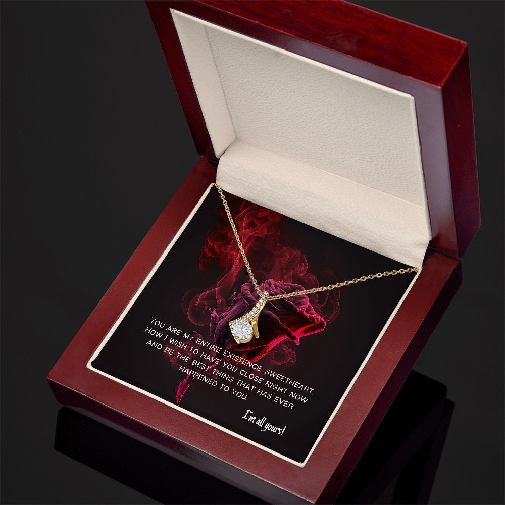 Unique Gift For My Love - Converse Solitaire Necklace