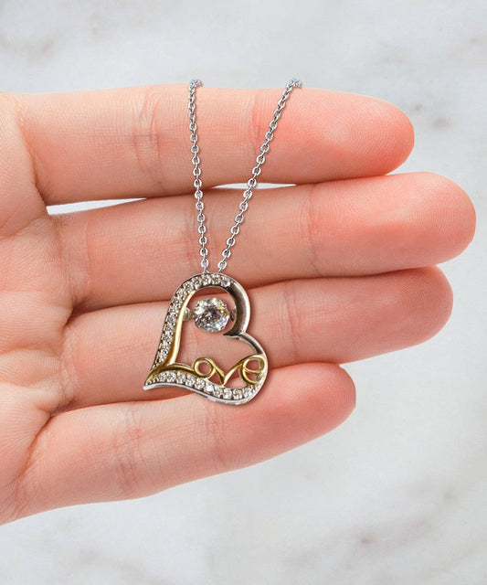 Love Heart Pure Silver Necklace