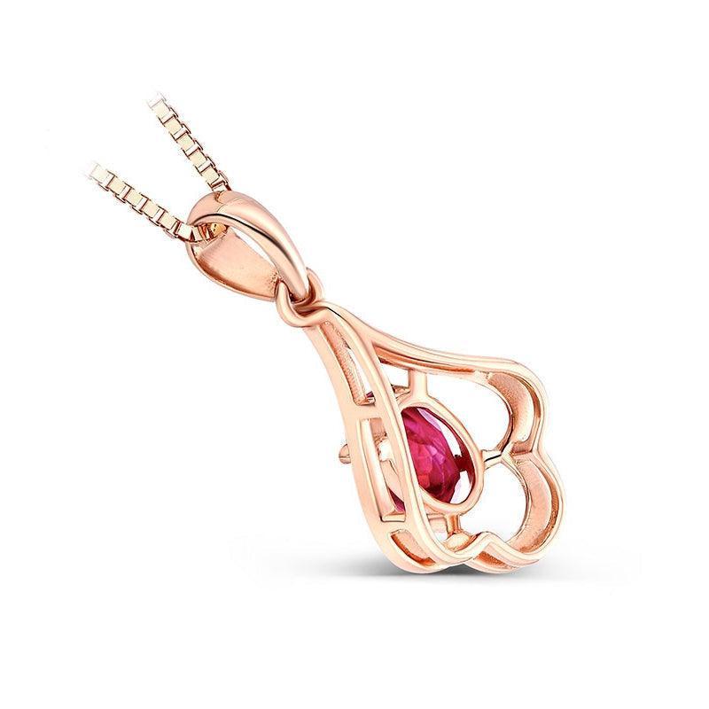 18th Birthday Special Gift - Red Stone Necklace