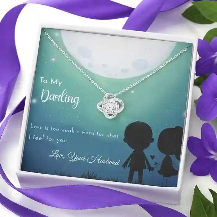 Classy Romantic Gift For Wife - Interstellar Solitaire Necklace