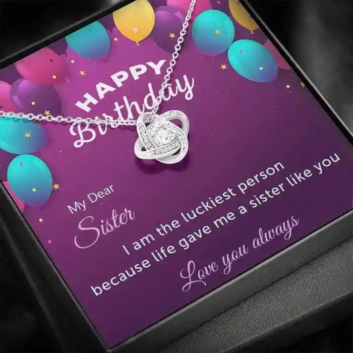 Special Happy Birthday Gift For Sister - Interstellar Solitaire Necklace