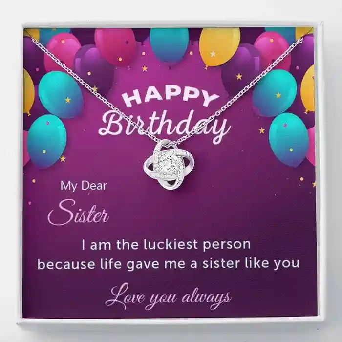 Special Happy Birthday Gift For Sister - Interstellar Solitaire Necklace