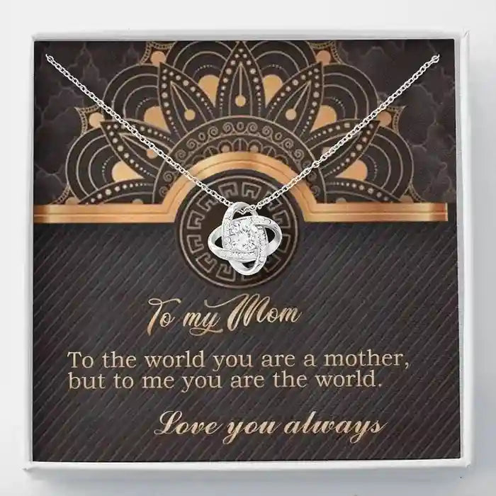 A Lovely Gift For Mother - Interstellar Solitaire Necklace