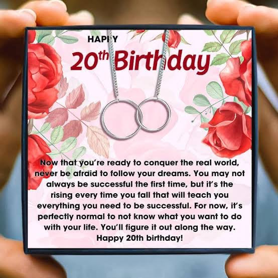 20th Birthday Special Gift - Dual Circlet Necklace