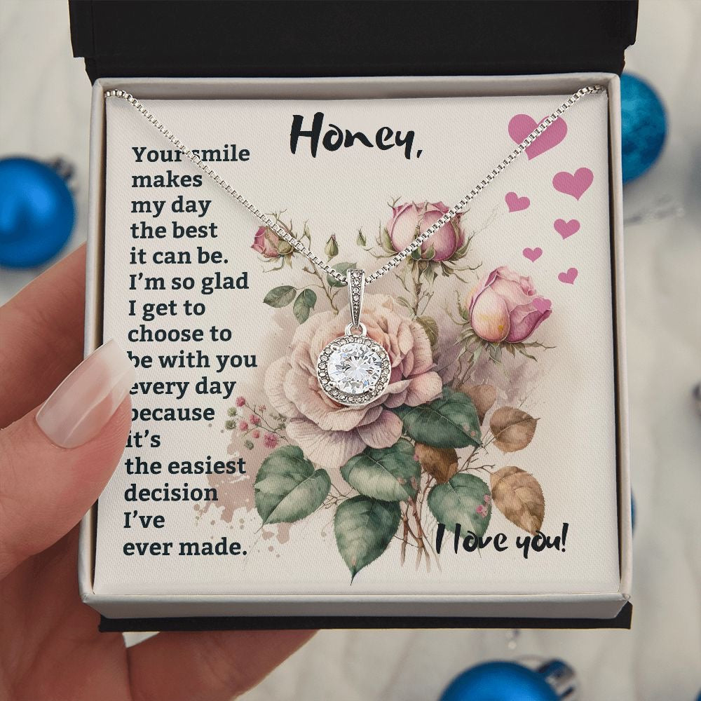 Unique Gift To My Partner - Cizzle Drop Necklace