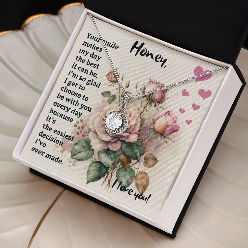 Unique Gift To My Partner - Cizzle Drop Necklace