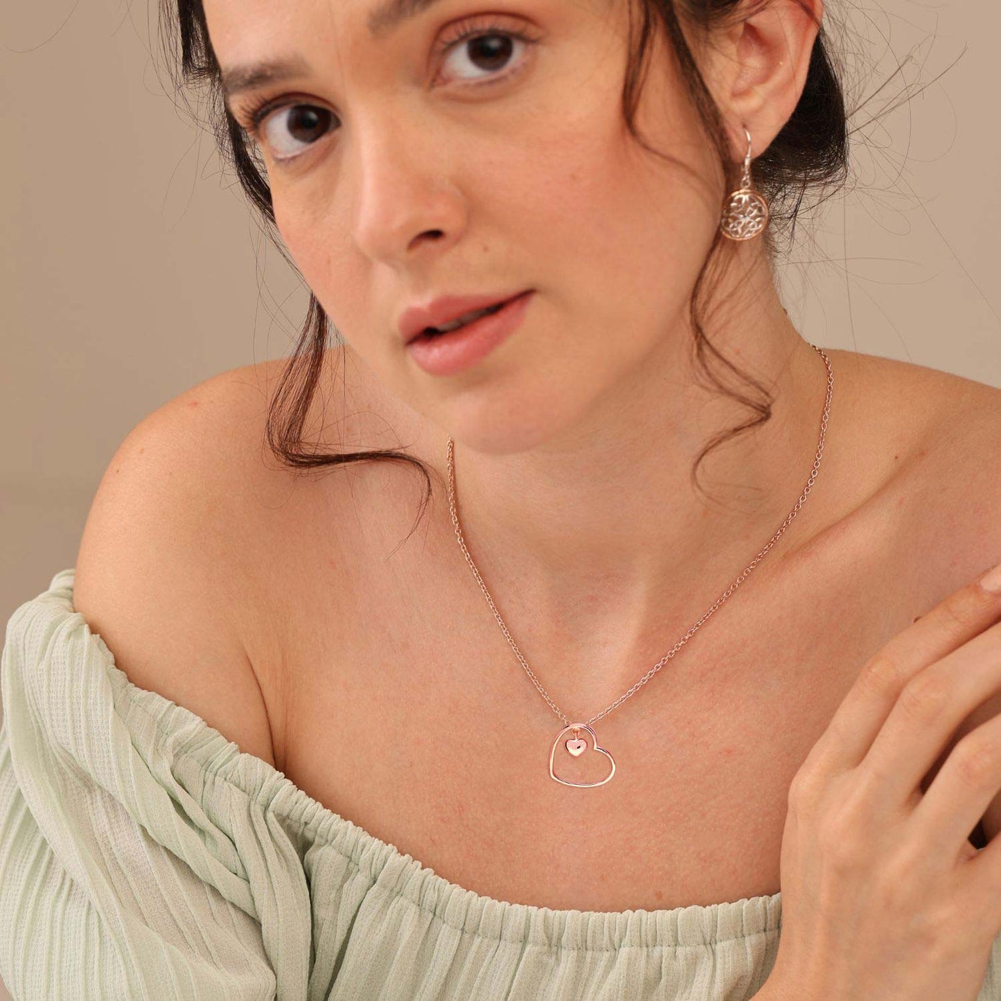 Heart Pure Silver Necklace