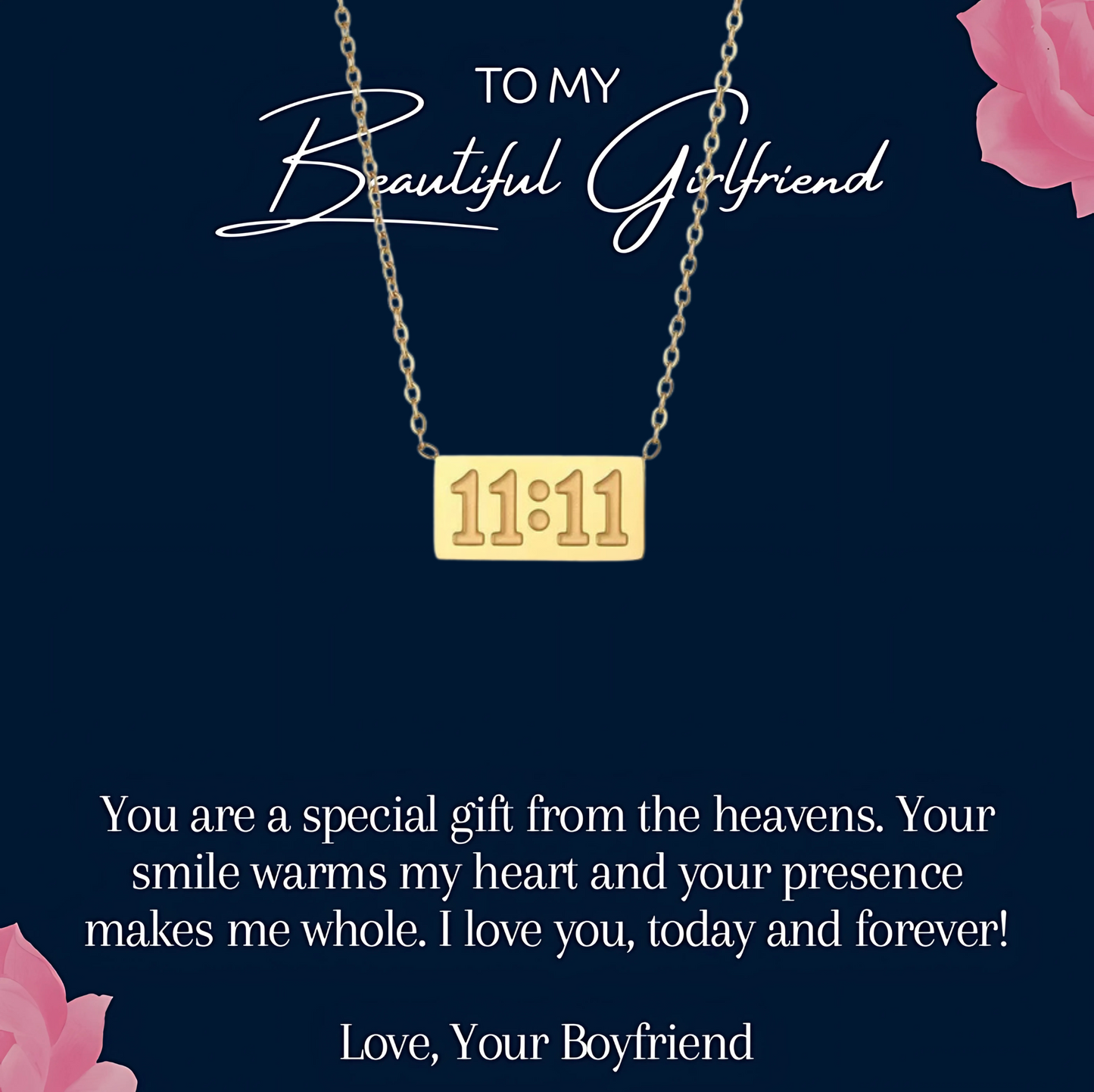 Beautiful Gift for Beautiful Girl friend 1111 Angel Number 925 Silver Necklace