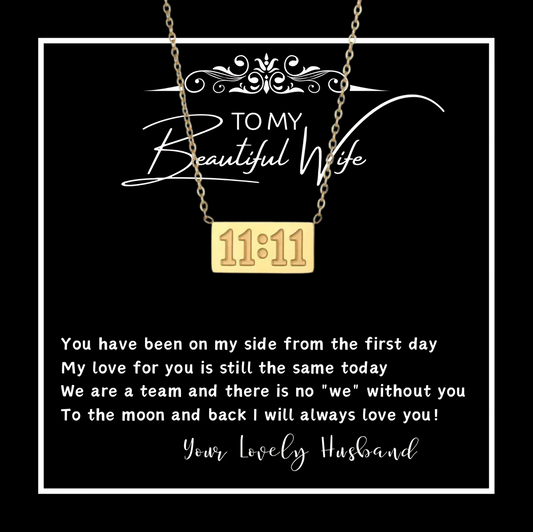 Classy Gift for Wife 1111 Angel Number 925 Silver Necklace