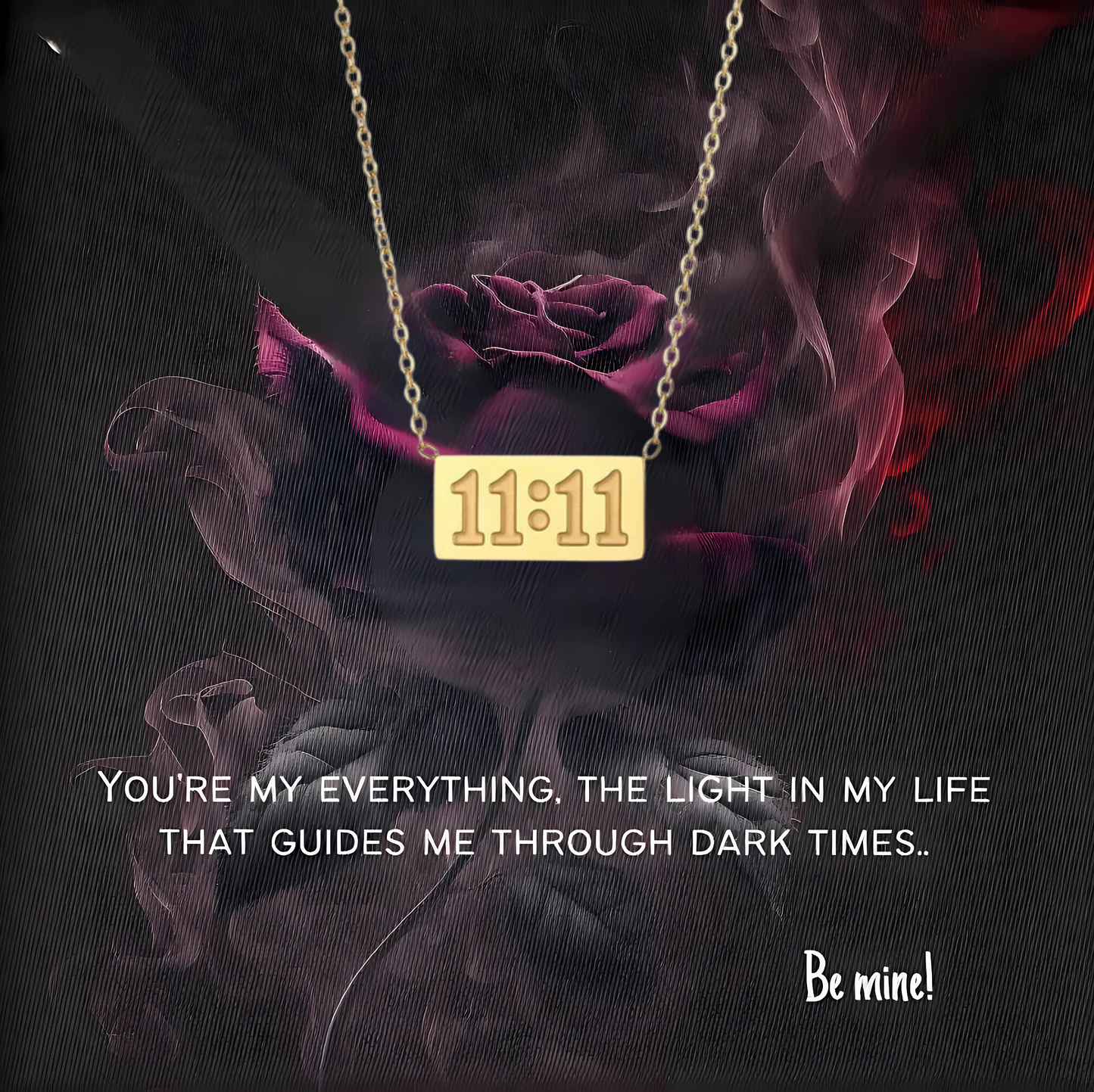 1111 Angel Number 925 Silver Necklace, Gift for Soulmate