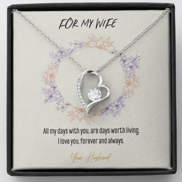 Best Luxury Gift for Wife - Pure Silver Necklace Gift Set