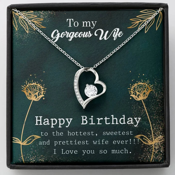 Best Birthday Gift For Wife - Pure Silver Necklace Gift