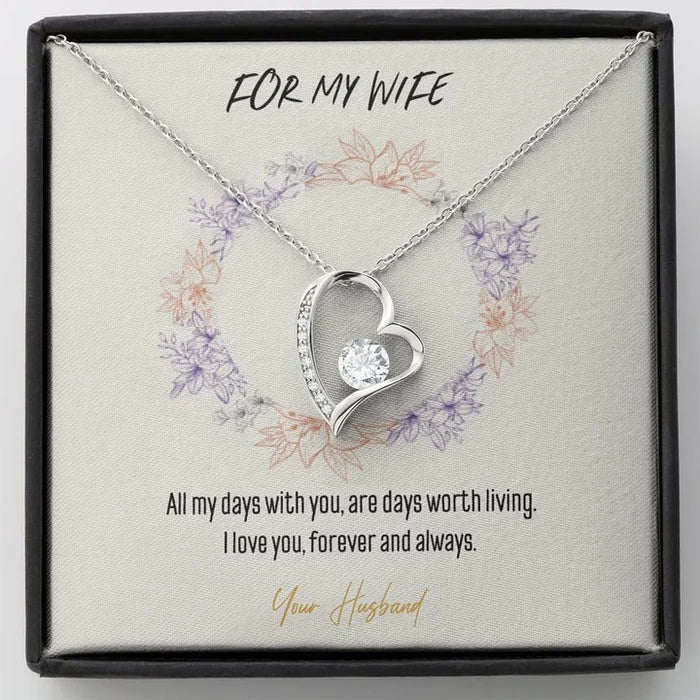 Best Luxury Gift for Wife - Pure Silver Necklace Gift